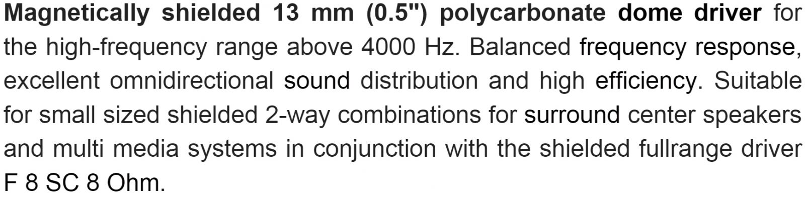רמקול VISATON SC 5